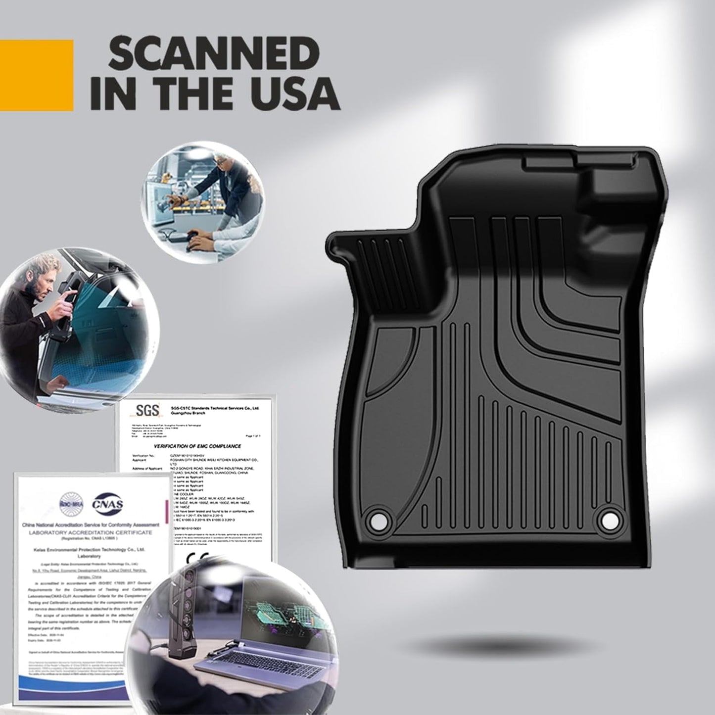 AOMSAZTO Car Floor Mats & Cargo Liner TPE Rear Trunk Mat Set For Honda Accord 2018-2022 All Weather Protection Automotive Floor Liners & Trunk Mat ,Custom Fit Car Accessories Car Mats