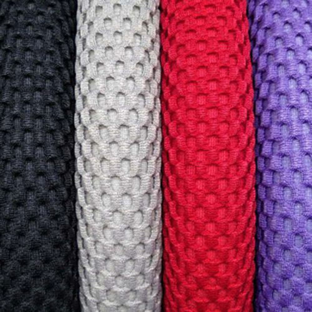 PWFE Universal 38cm Car Auto Steering Wheel Cover Elastic Ice Silk Summer Cool Non-Slip Auto Accessories(Black)