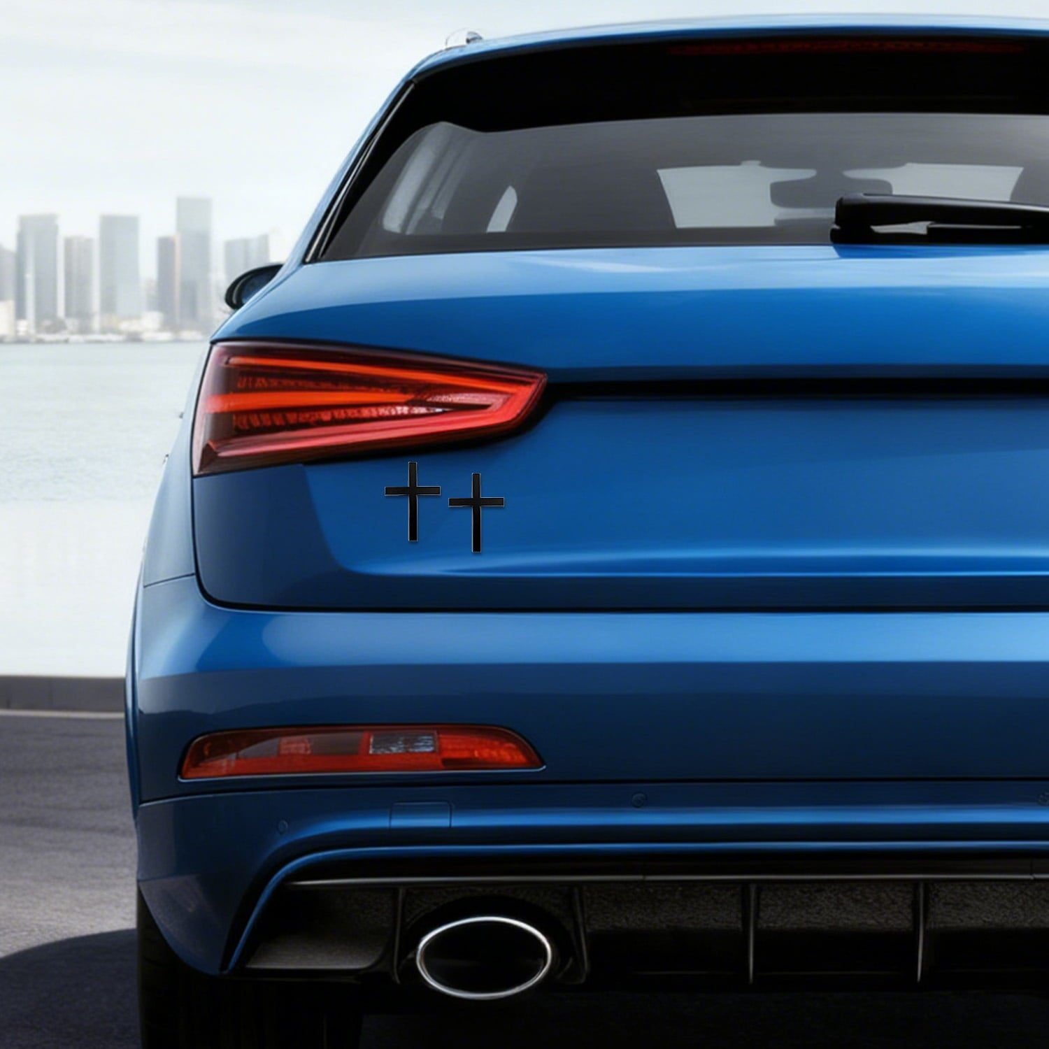 Christian Cross Exterior Car Decal - Versatile Decor Sticker for All Vehicles (Cars/SUVs/Motorcycles)