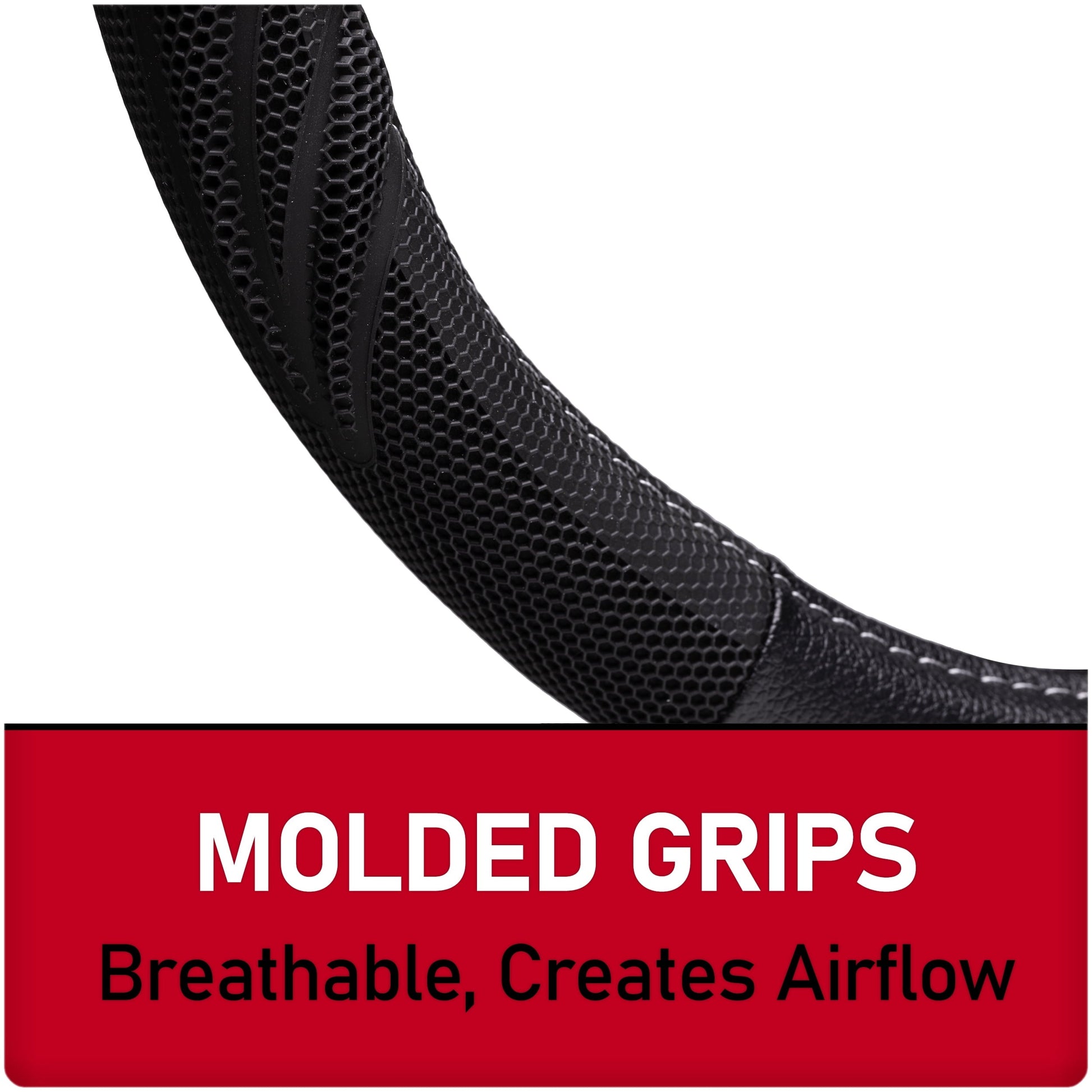 Genuine Dickies Black Carbon Fiber Dura Grip Steering Wheel Cover, 34078PWDI, 1.10 lbs