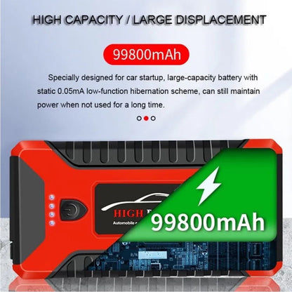 DEISNGB Car Jump Starter,Battery Jump Starter with USB Quick Charge(for All Gas or Diesel Engine) Charger Booster Powerbank Car, Portable Power Bank Charger with Built-in LED Bright Light