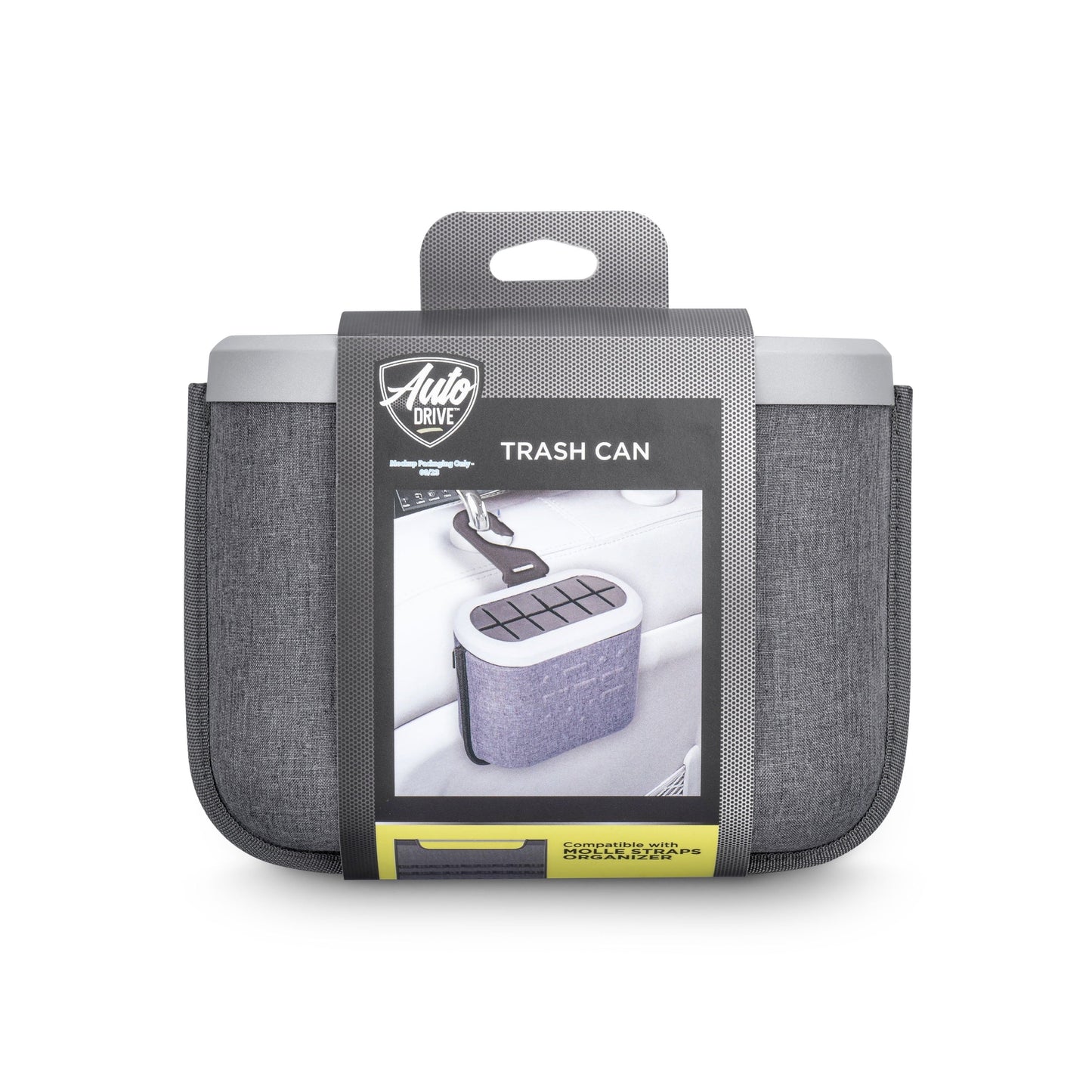 (2 pack) Auto Drive MOLLE Strap Compatible Trash Can, Universal, AZ533782