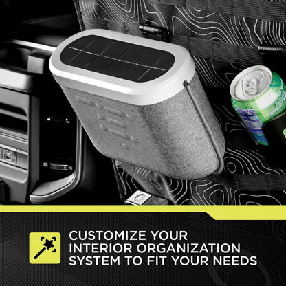 (2 pack) Auto Drive MOLLE Strap Compatible Trash Can, Universal, AZ533782