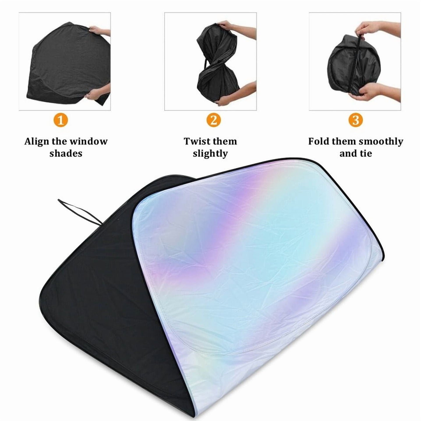 Che Yi Bao Foldable Front Window Windshield Sun Shade Shield Cover, Visor UV Block, 55x32 inch