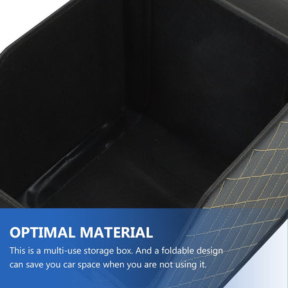 Mobestech Trunk Storage Box For Car PU Elegant Water Resistant 1Set