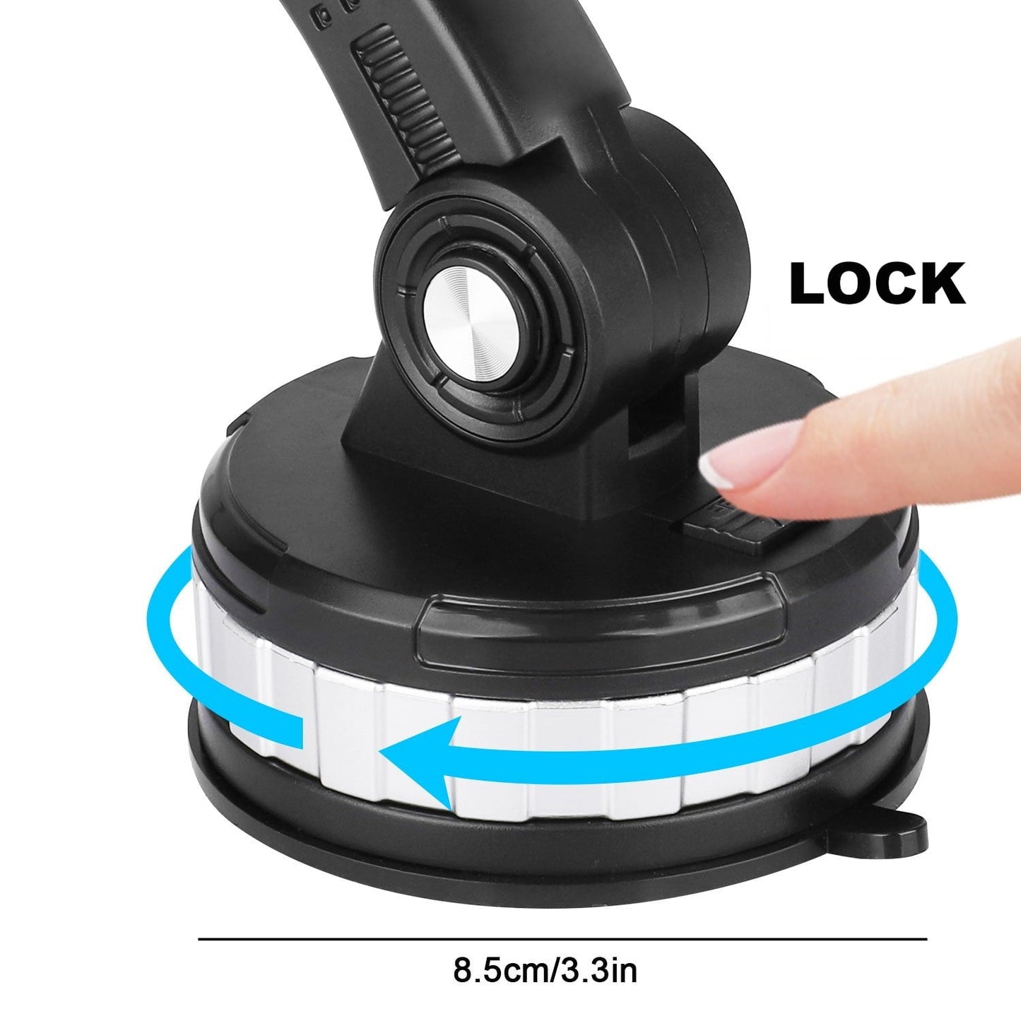 Zacro 3 in 1 Car Phone Holder Mount, Dashboard / Windshield / Air Vent Phone Holder, 360° Rotatable Suction Cup Cell Phone Holder for iPhone Smartphones