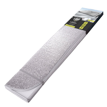 Auto Drive Lightweight Silver Accordion Sunshade 1 Pack,63" x 28.5"