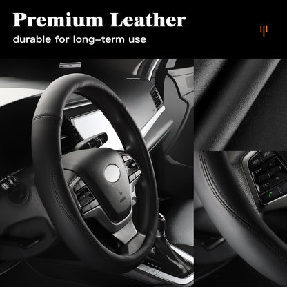 HOTOR Car Steering Wheel Cover for Women - Universal Car Accessories Fit for 14.5”-15” Steering Wheels