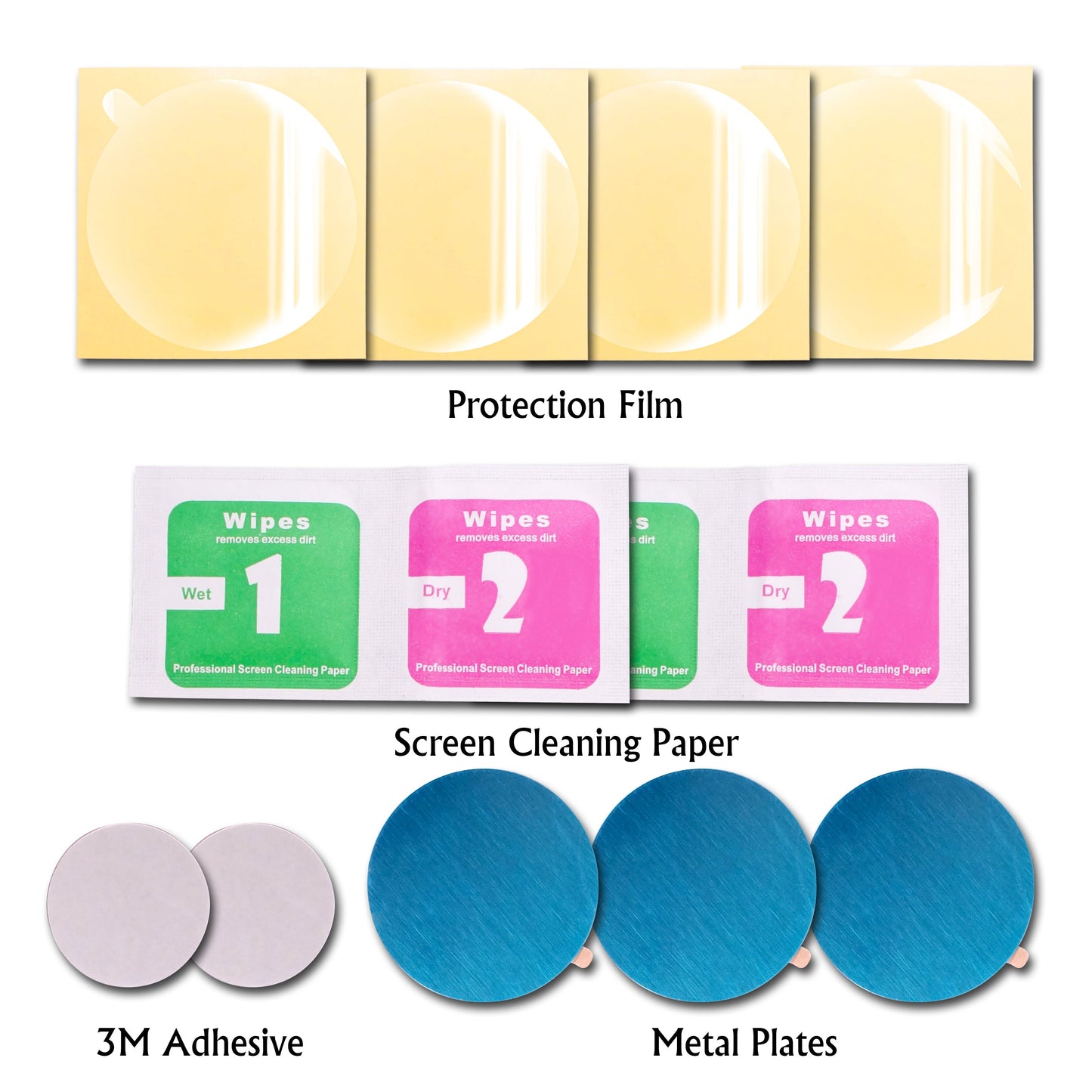 CyberTech 2-Pack Universal Magnetic Air-vent Car Mount with Dash Mount Holders for Smart Phones/GPS