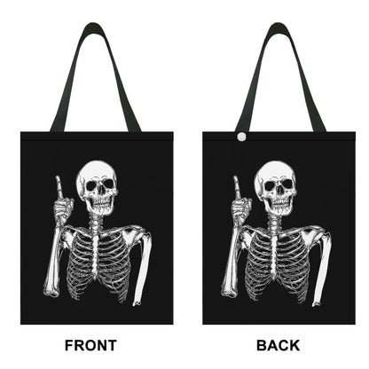 Yuyamidu Skull Car Trash Bag Hanging Car Rubbish Bag Small Garbage Bag for SUV Truck Auto Interior Accessories Portable Car Trash Can Bin for Front or Back Seat, Black