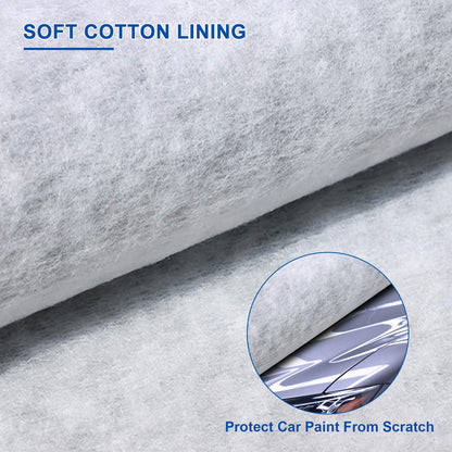 For 1970-2023 Dodge Challenger Car Cover, Waterproof Thickened PEVA+Cotton Outdoor Full Exterior Covers for Automobiles All Weather Snow Rain Dust Hail Protection Black