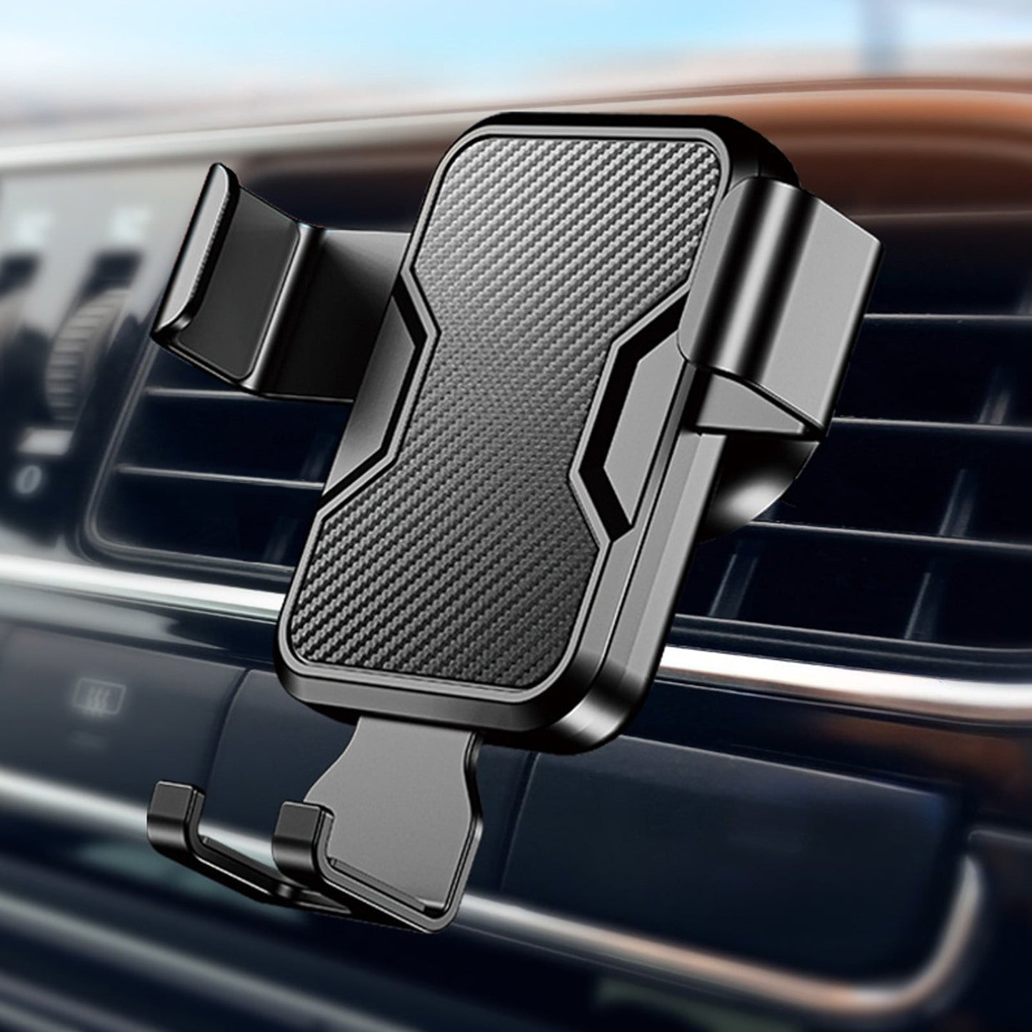 CxhicLuv Car Phone Mount, Auto Vent Bracket, 360° Rotating Stable Clamp, Car Electronic Accessories, One-Hand Operation for Drivers, Navigators