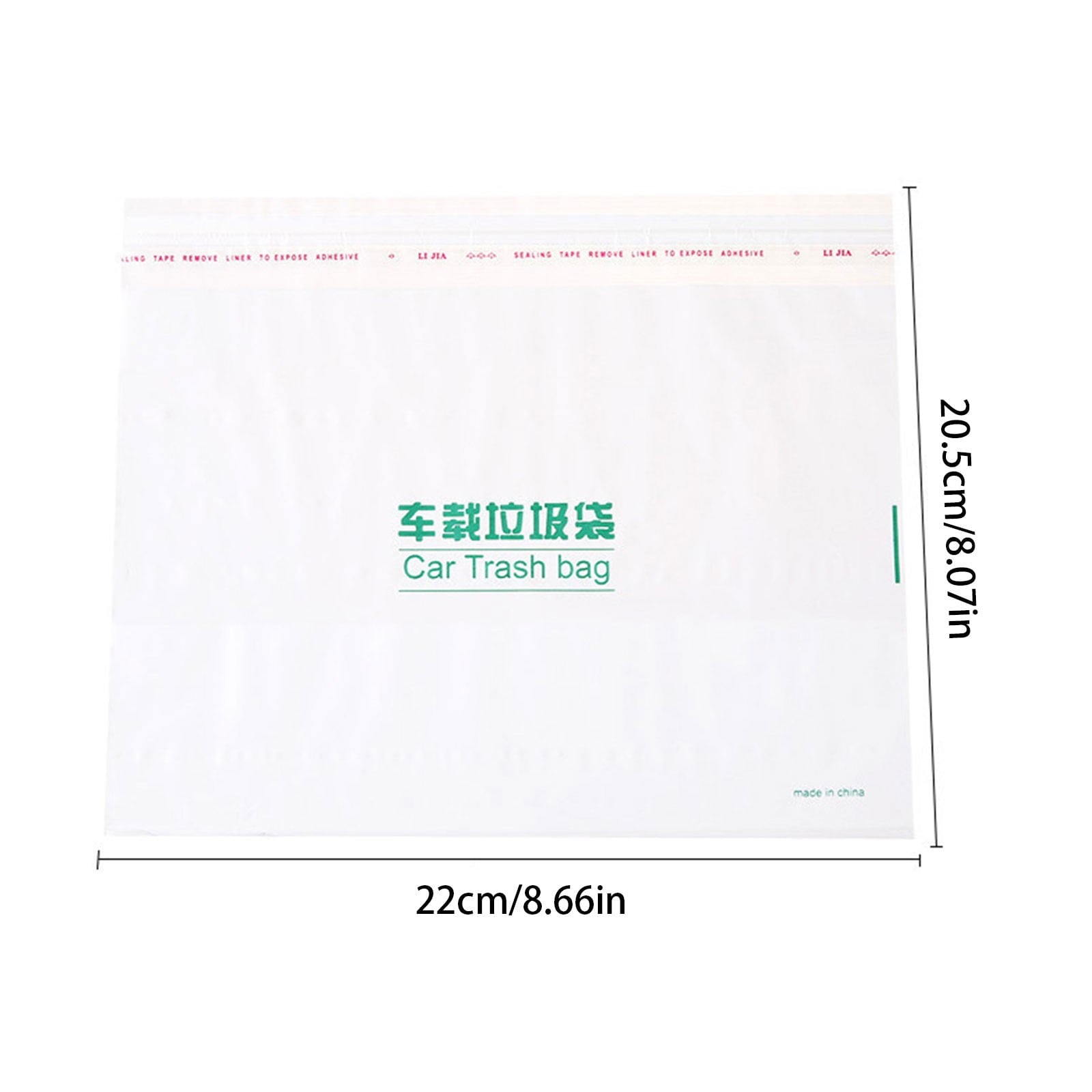 Vrorvz Disposable Car Trash Bag with Adhesive for Easy Storage Keeps Car Clean Suit for Families and Road Trips Made from Odorless PE Material Holds 1 Gallon of Car Waste 20 Pack