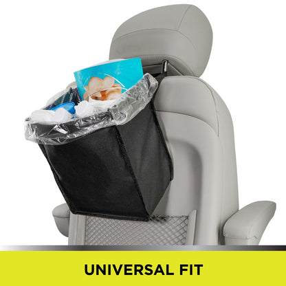 Auto Drive Trash Bin Collapsible Portable Auto Garbage Bag Multipurpose Car Organizer (Black)