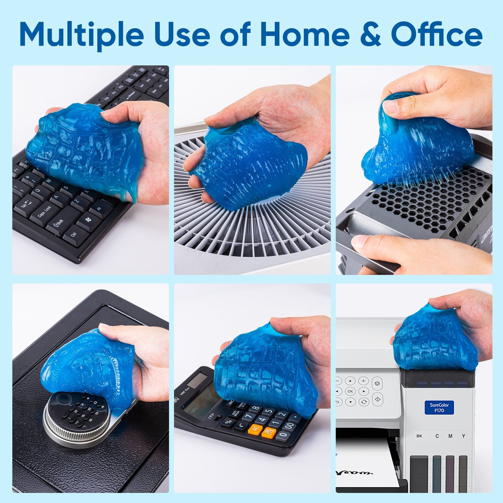 Deli 3 Pack Car Cleaning Gel Cleaning Putty, Universal Car Interior Cleaner Slime, Auto Detailing Car Interior Dust Cleaning Kit,Car Accessories Keyboard Cleaner