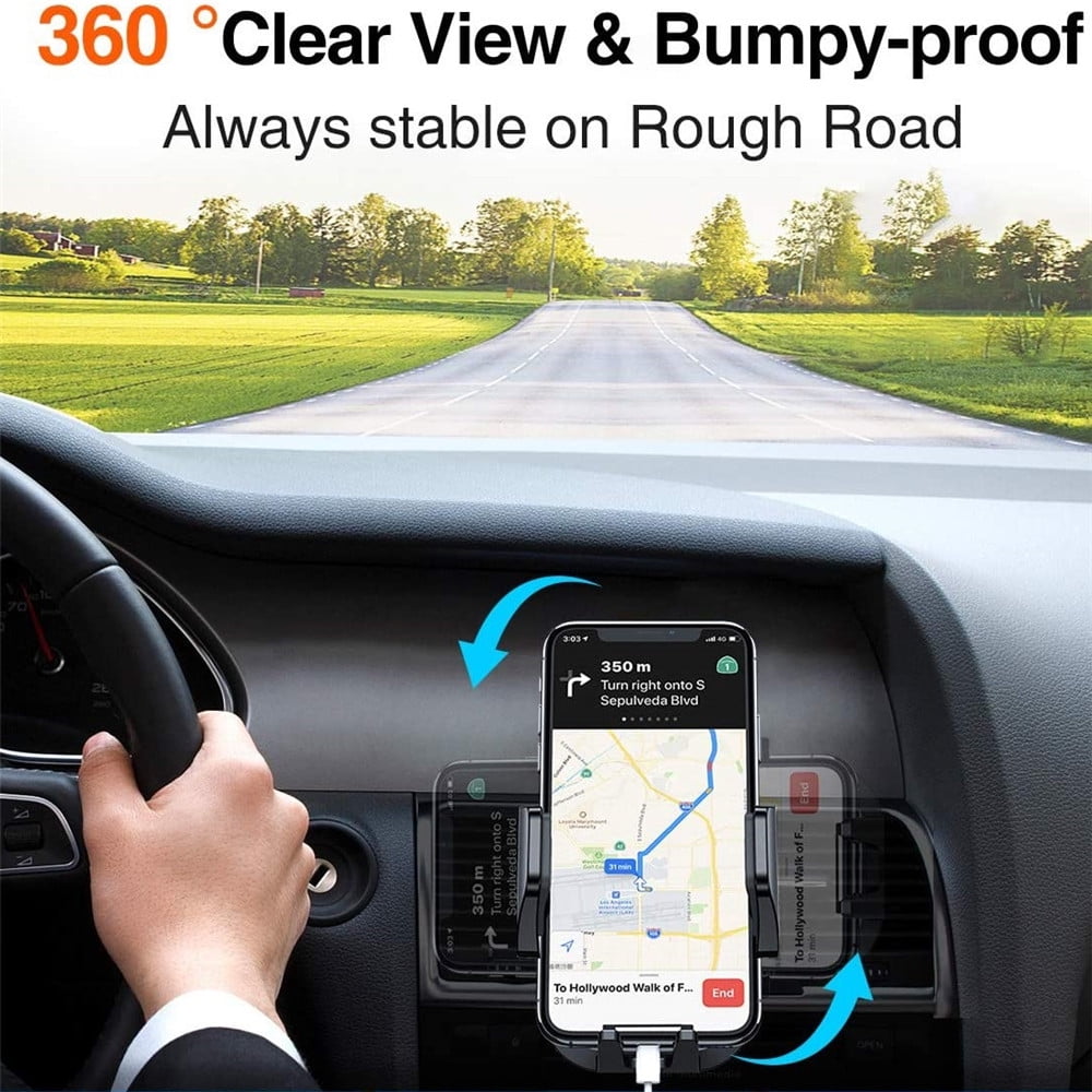 Universal Rotate Car Mount Holder Stand Air Vent Cradle For Mobile Cell Phone US
