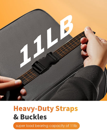 HOTOR Car Trash Can with Lid, Leak-Proof Car Garbage Can with Mesh Pockets, Car Accessories, 2 Gallons, Purple