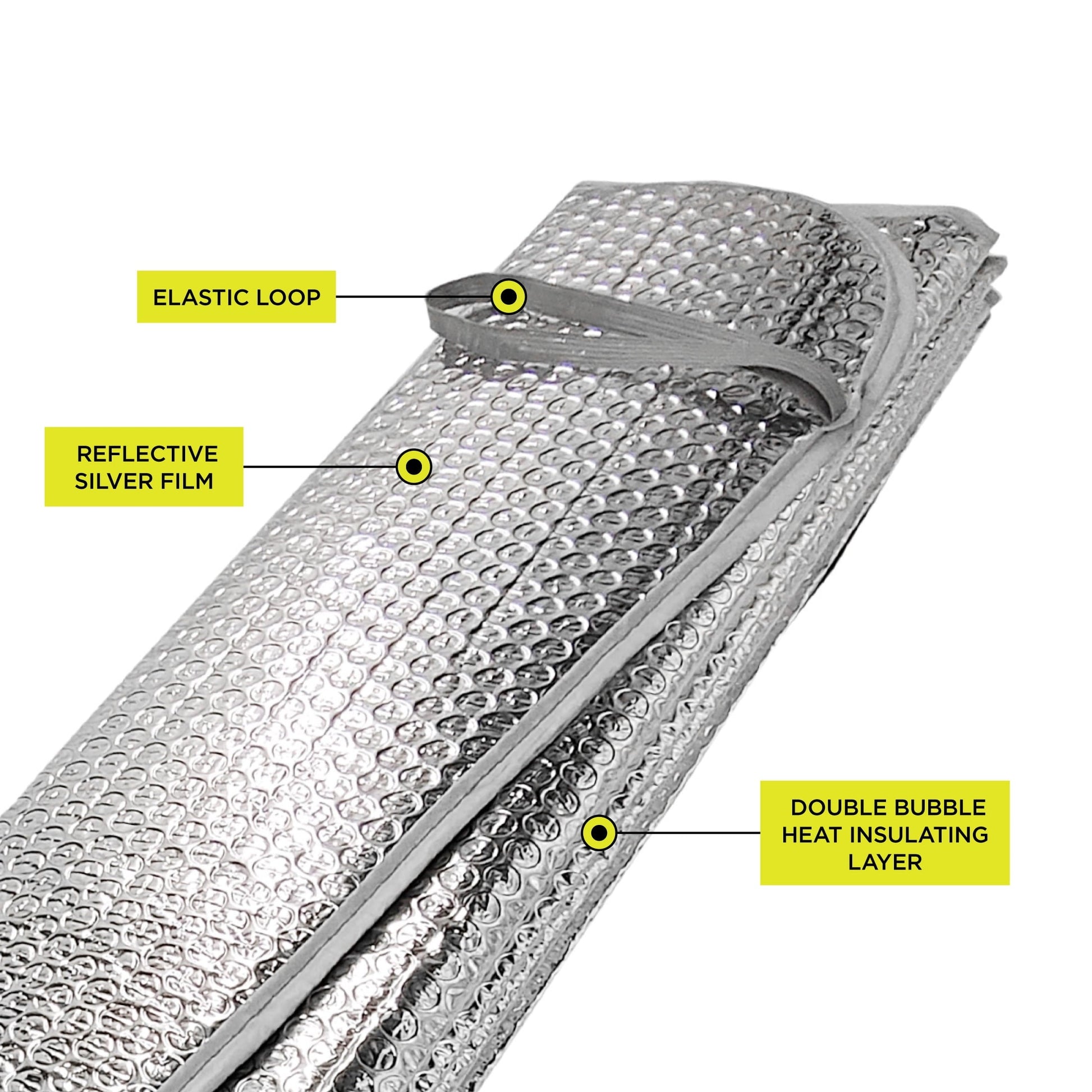 Auto Drive Heavy-Duty Silver Accordion Sunshade 1 Pack, 63'' x 28.5''