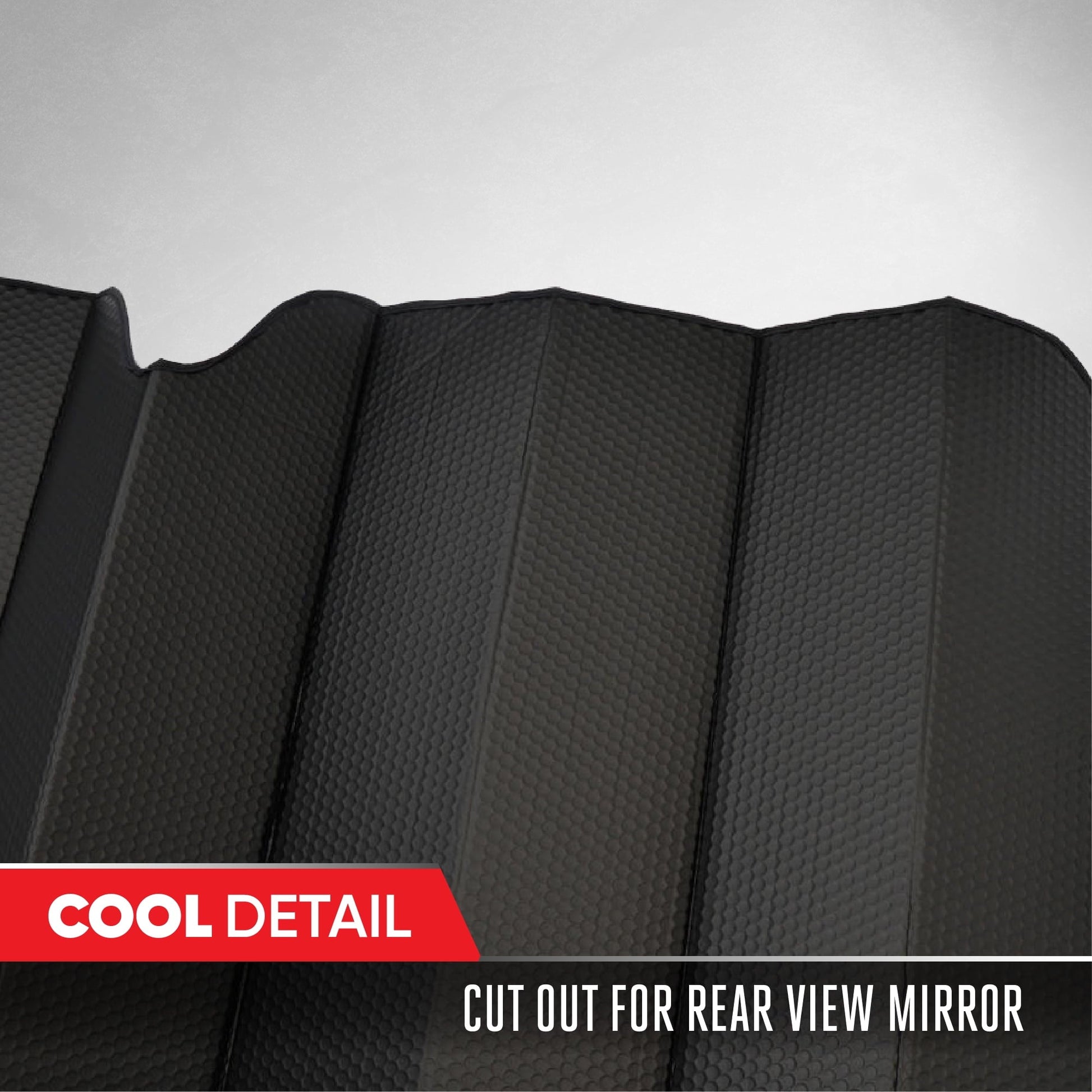 Motor Trend Windshield Sunshade for Car Truck & SUV, Black - Folding Car Sun Shade for Front Window, Auto Sun Visor Heat Protection, Car Sunscreen Blocks UV Rays and Keeps Vehicle Cool (58 x 24 Inch)