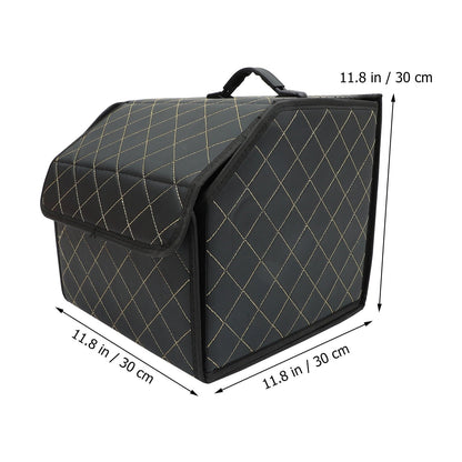 Mobestech Trunk Storage Box For Car PU Elegant Water Resistant 1Set