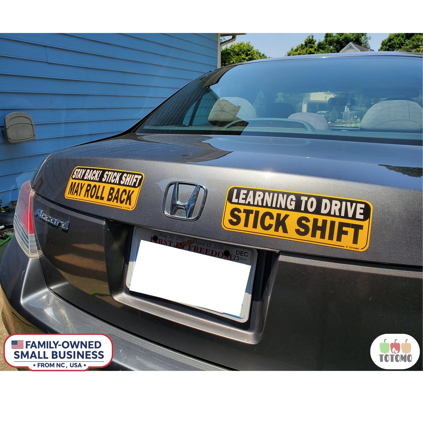 Learning Stick Shift Manual Transmission Car Bumper Magnet Sticker Sign New Student Driver