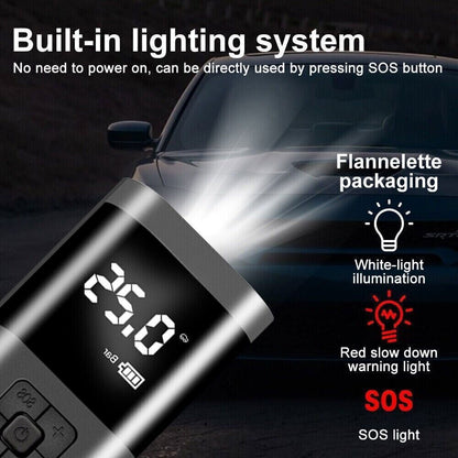 150 PSI Portable Air Compressor Tire Inflator Fits Car Moto Bike Tires Air Pump