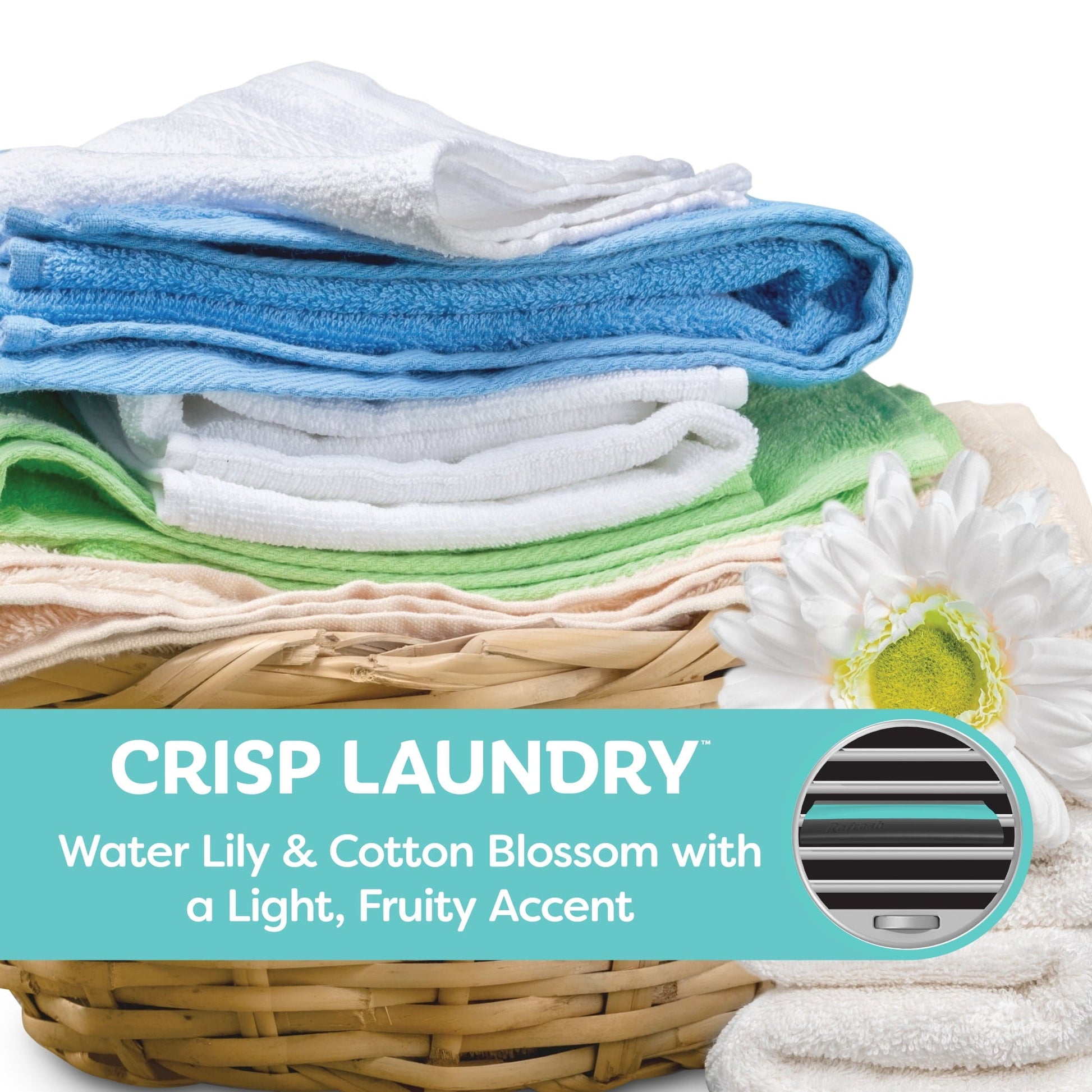 Refresh Your Car! Contour Vent Stick Car Air Freshener - 4 Count (Crisp Laundry Scent)