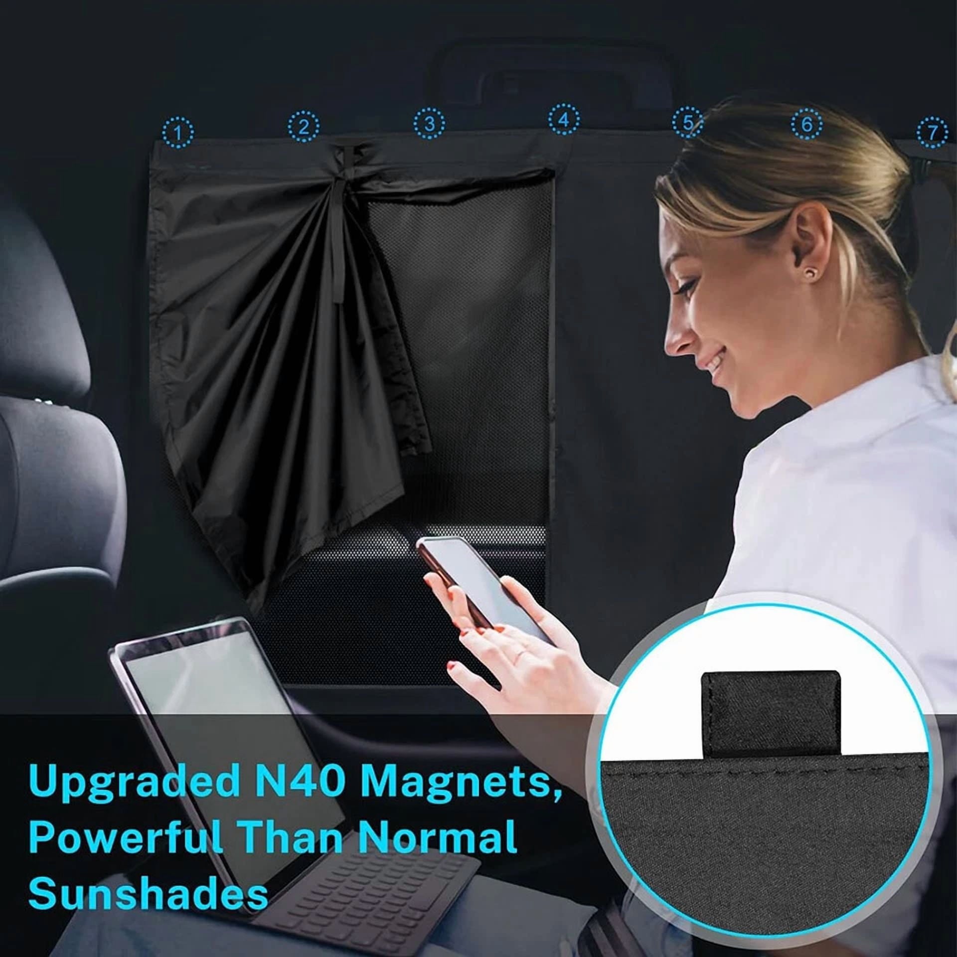 Universal Magnetic Car Side Window Sun Shade Mesh Privacy Screen Uv Protector