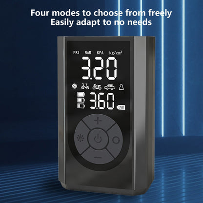 Tire Inflator Portable Air Compressor, 160 PSI Portable Air Pump, 3X Faster Air Pump with Digital Pressure Gauge, LED Light, and Multiple Adapters for Car, Moto, Bike, and Other Inflatables