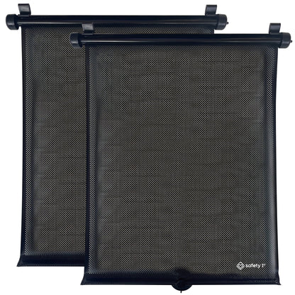 Safety 1st Retractable Roller Shade Sun Protection for Car Windows, 2-Pack