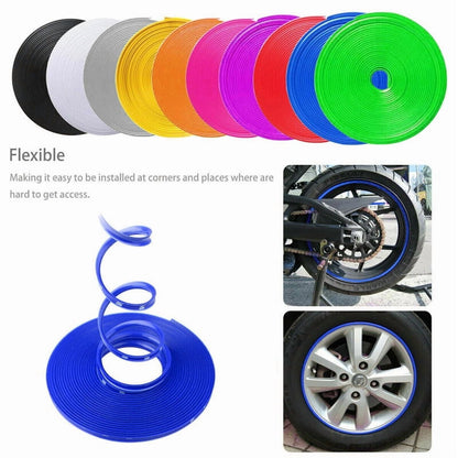 8M Car Wheel Rim Edge Protector Vehicle Tire Guard Sticker Rubber Strip Line