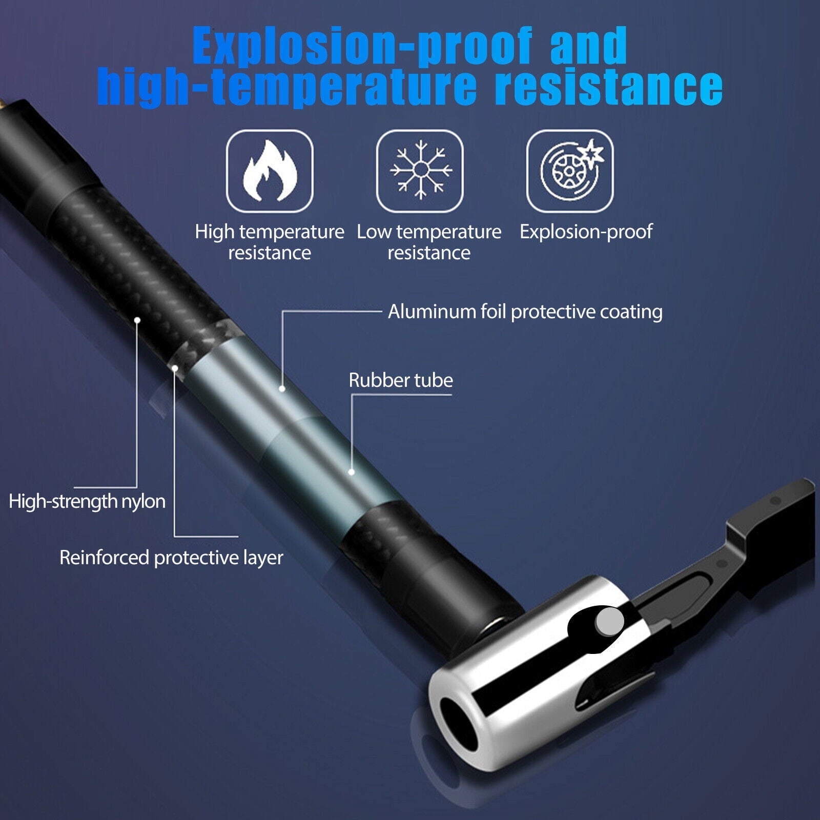 150 PSI Portable Air Compressor Tire Inflator Fits Car Moto Bike Tires Air Pump