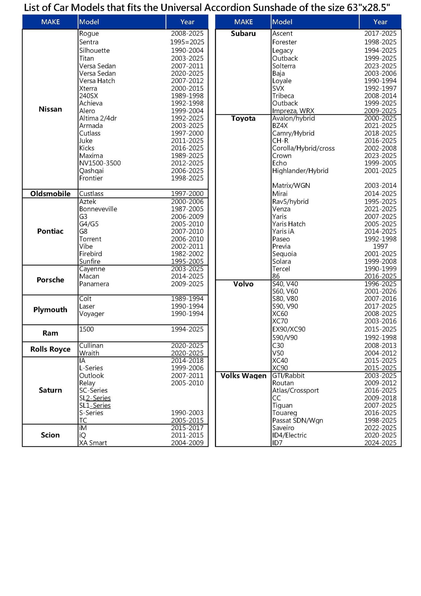 Auto Drive Lightweight Silver Accordion Sunshade 1 Pack,63" x 28.5"