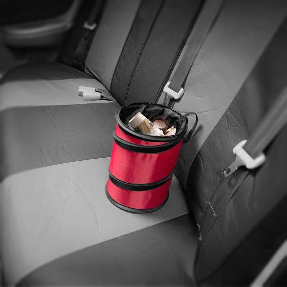 FH Group Polyethylene Small Red Collapsible Trash Can 0.25 lb. with Air Freshener