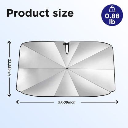 EVLIVE Premium Car Windshield Sunshade - Extra Wide Foldable Design, UV & Heat Protection, Universal Fit for SUV/Sedan/Truck.
