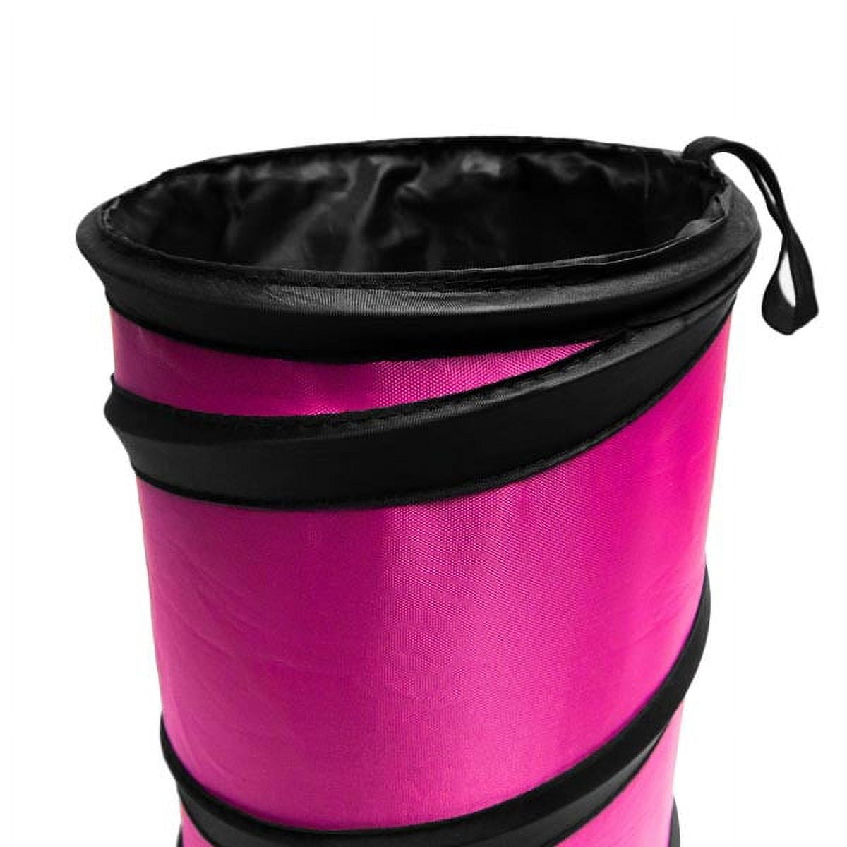 FH Group Polyethylene Small Pink Collapsible Trash Can 0.25 lb. with Air Freshener