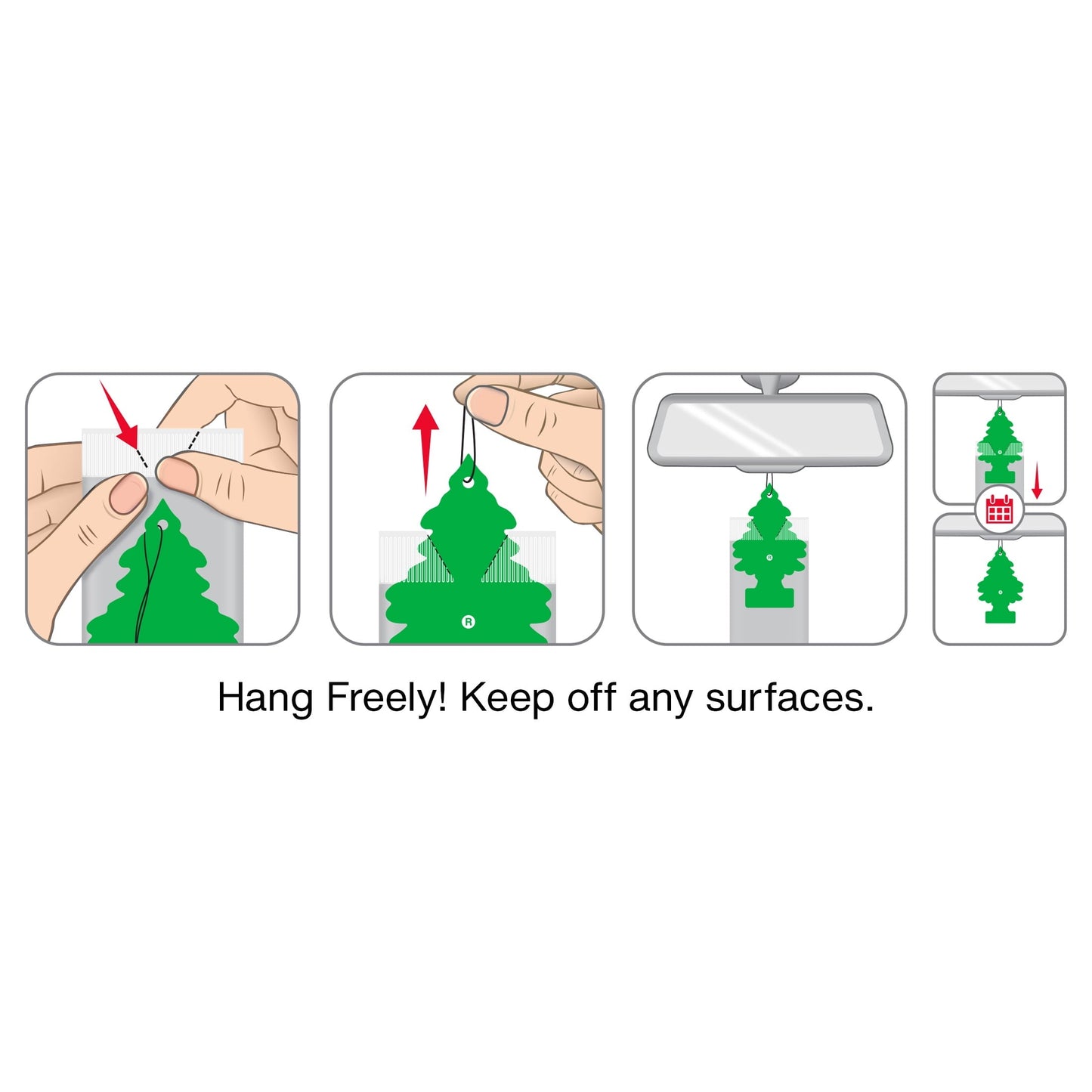 Little Trees Air Freshener New Car Scent Fragrance 3-Pack