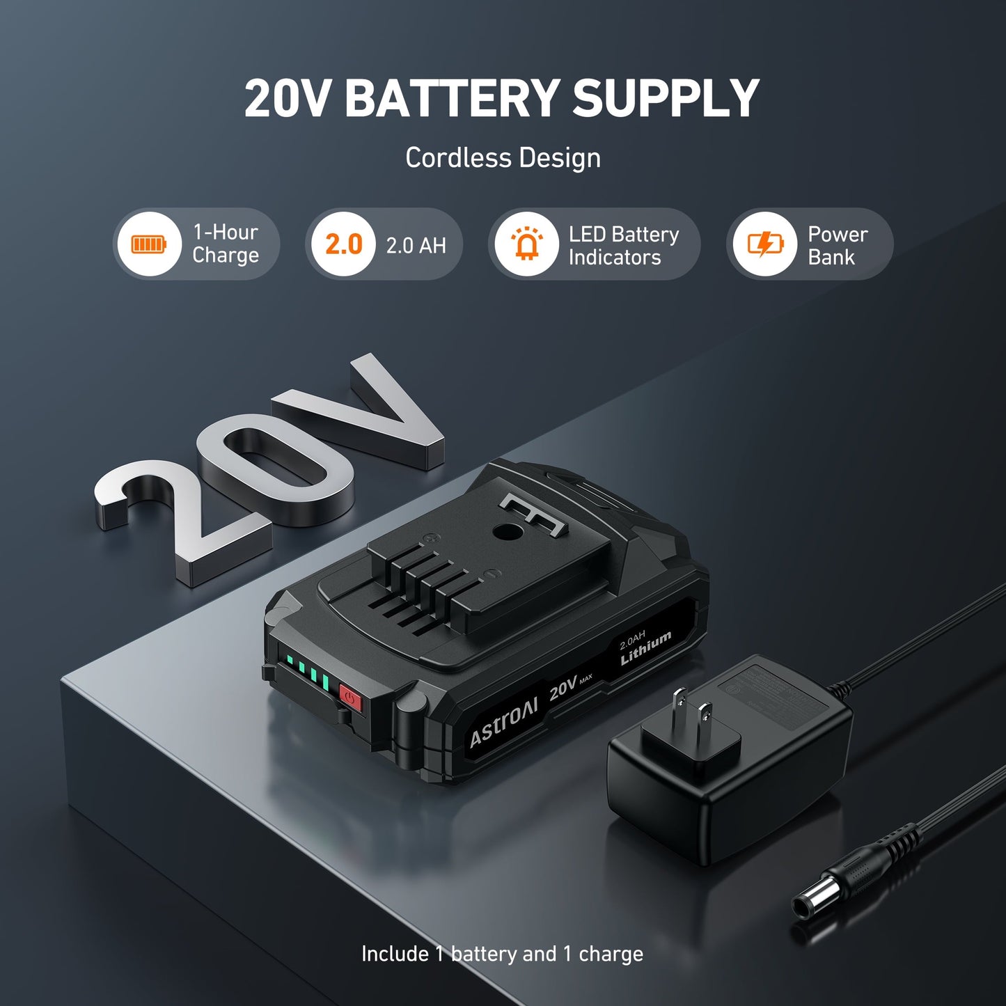 AstroAI Cordless Tire Inflator Portable Air Compressor Electric Pump, 160PSI Handheld Air Pump with 20V Rechargeable Battery Auto Shutoff, Digital Pressure Gauge for Cars Tires, for Gift, Green