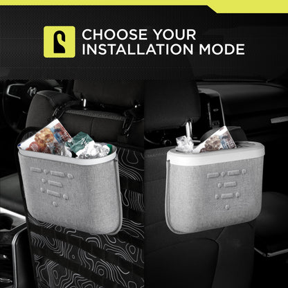 Auto Drive MOLLE Strap Compatible Trash Can, Universal, AZ533782