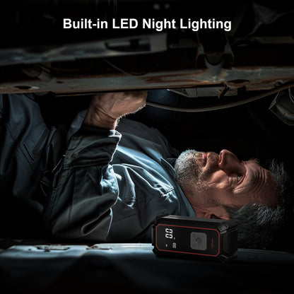 Ophanie Tire Inflator Portable Air Compressor, 9000mAh Battery Powered, 150PSI Dual Mode, Auto Air Pump for Car Tires, Motorcycle, Bicycle, Electric Pump with LED Light & Digital Pressure Gauge