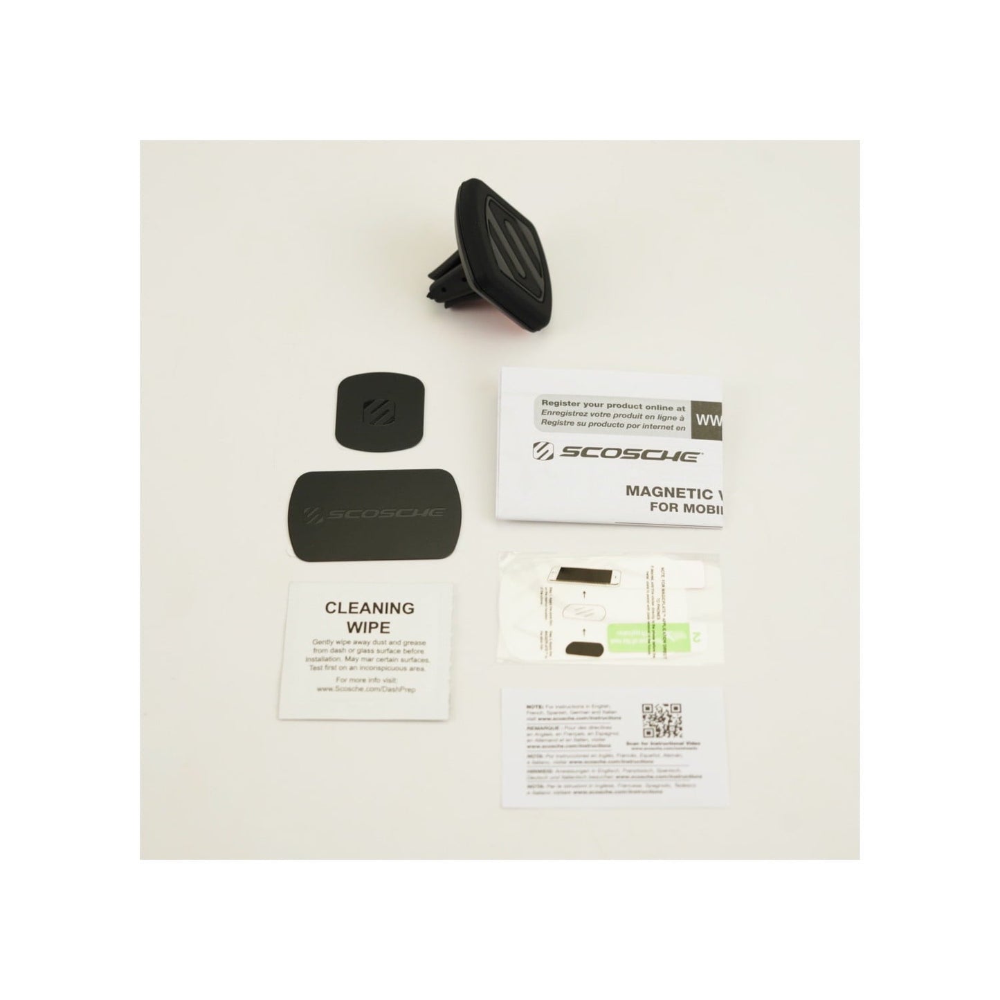 Scosche MAGVM2RSD MagicMount Vent Mount Universal 360° Adjustable Strong Magnetic Phone Holder Blk
