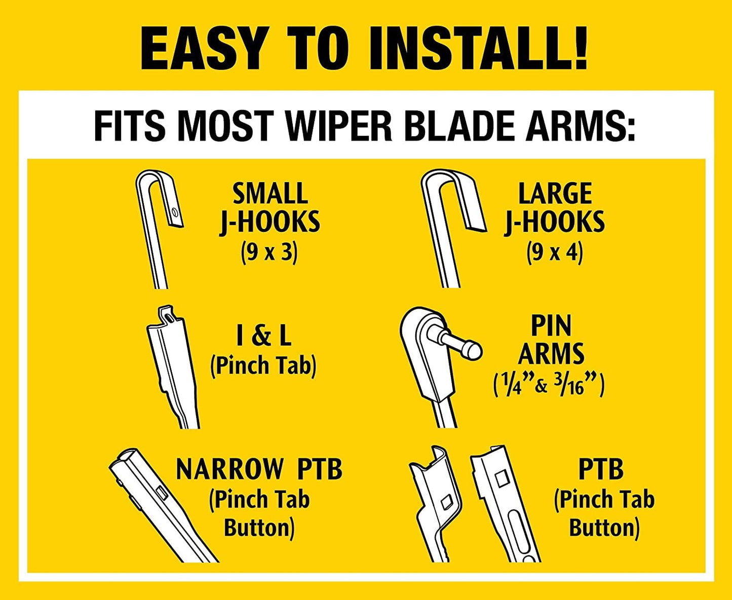 Rain-X 5079279-2-5PK Latitude 2-IN-1 Water Repellency Wiper Blade, 22" (Pack of 5)