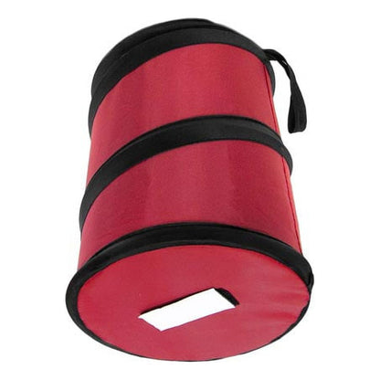 FH Group Polyethylene Small Red Collapsible Trash Can 0.25 lb. with Air Freshener