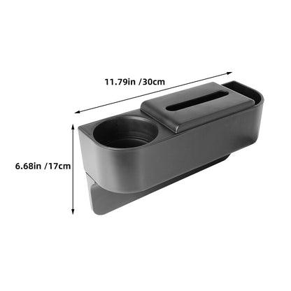 COSMOBETTY Spacesaving Car Interior Accessories Black Abs 1Set 11.8x6.7x3.9in