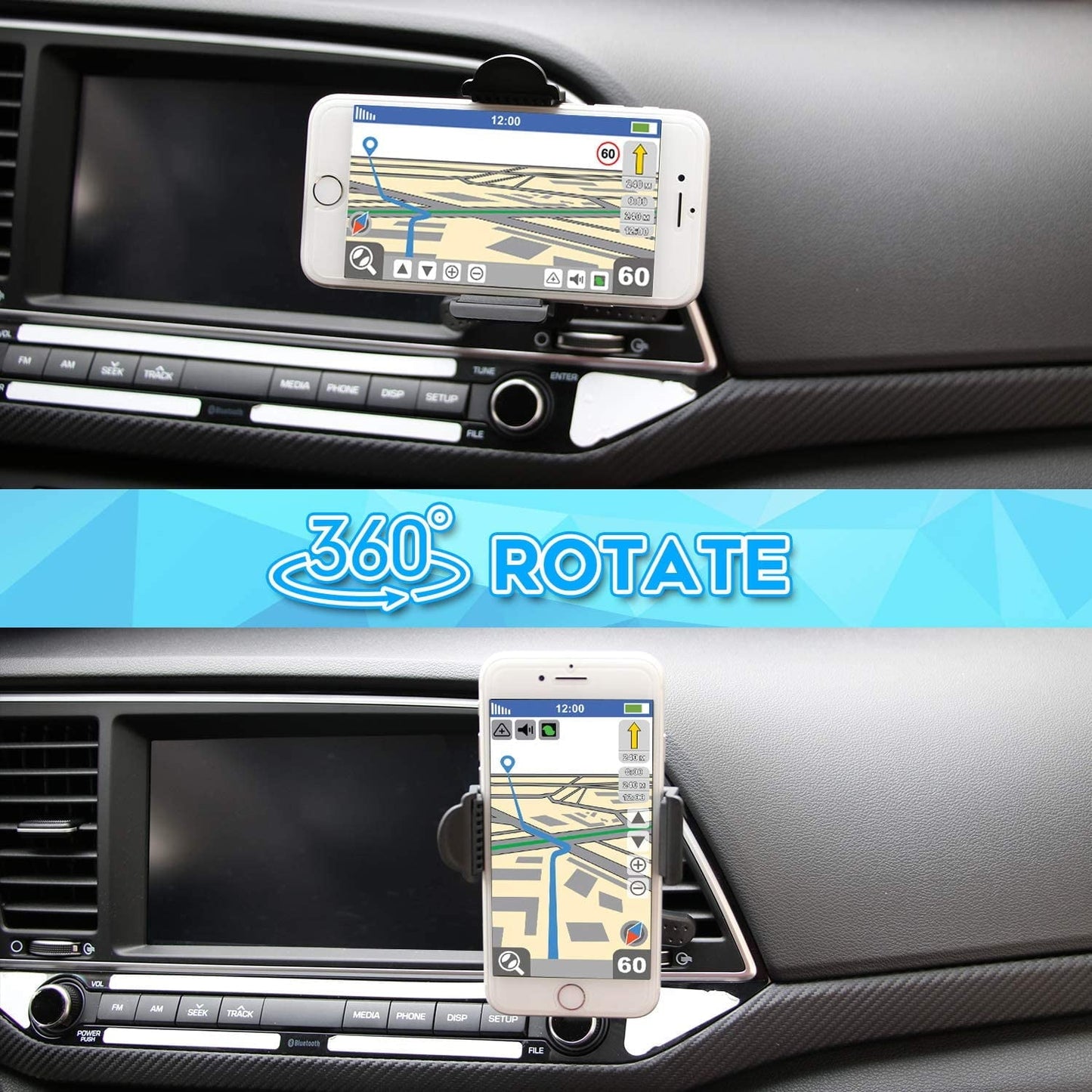 Car Air Vent Mobile Cell Phone Mount Holder for Apple iPhone 12, 12 Pro Max, 12 Pro, 12 Mini