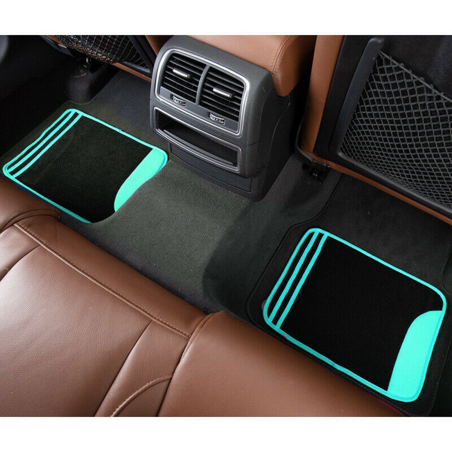Flying Banner Mint Green Universal Car Floor Mats, Anti-Slip, 4 Piece Fits Car Truck SUV
