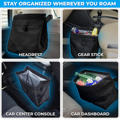 EcoNour Car Trash Bag (2022 Updated) | Car Back Seat Back Litter Trash Bag
