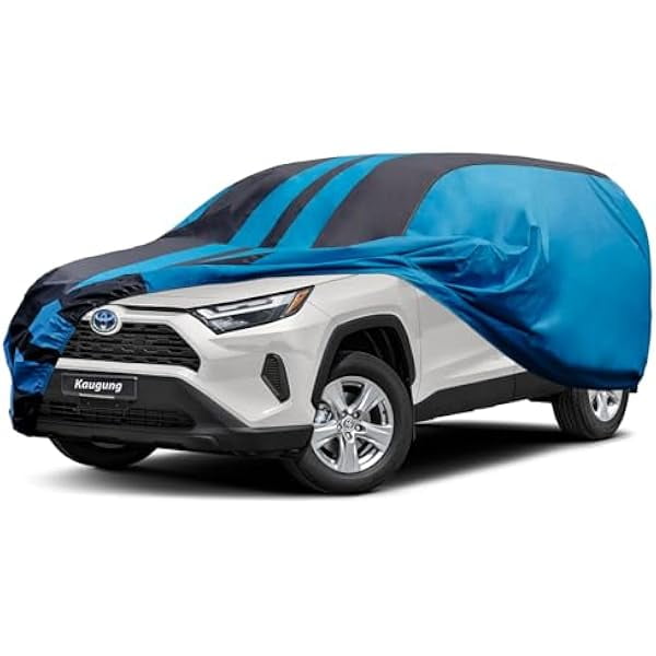 Car Cover Waterproof Custom Fit Toyota RAV4 (2005-2025), Full Exterior Cover for Automobiles Lightweight Resistant Outdoor Sun UV Rain Dust Snow Wind Protection.