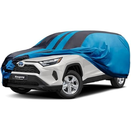 Car Cover Waterproof Custom Fit Toyota RAV4 (2005-2025), Full Exterior Cover for Automobiles Lightweight Resistant Outdoor Sun UV Rain Dust Snow Wind Protection.