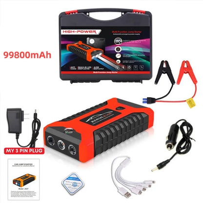 DEISNGB Car Jump Starter,Battery Jump Starter with USB Quick Charge(for All Gas or Diesel Engine) Charger Booster Powerbank Car, Portable Power Bank Charger with Built-in LED Bright Light